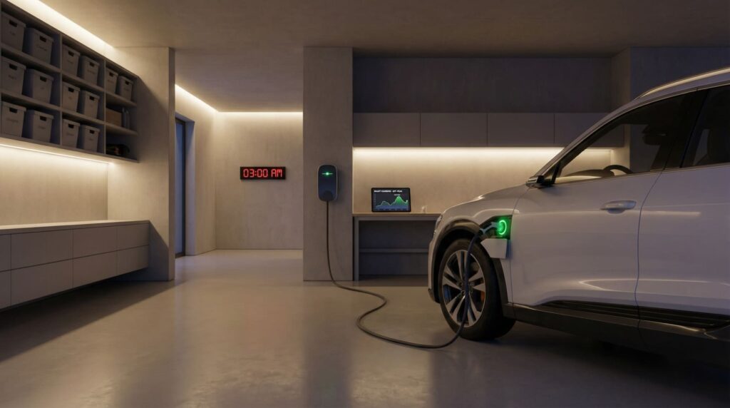 Tarifa Indexada de Luz: Qué es y cómo funciona Goenergia Coche Electrico Noche 1 1024x572